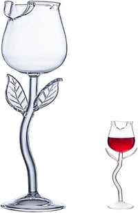 Rose Cocktail Glass — Elegant Stemmed Wine Goblet