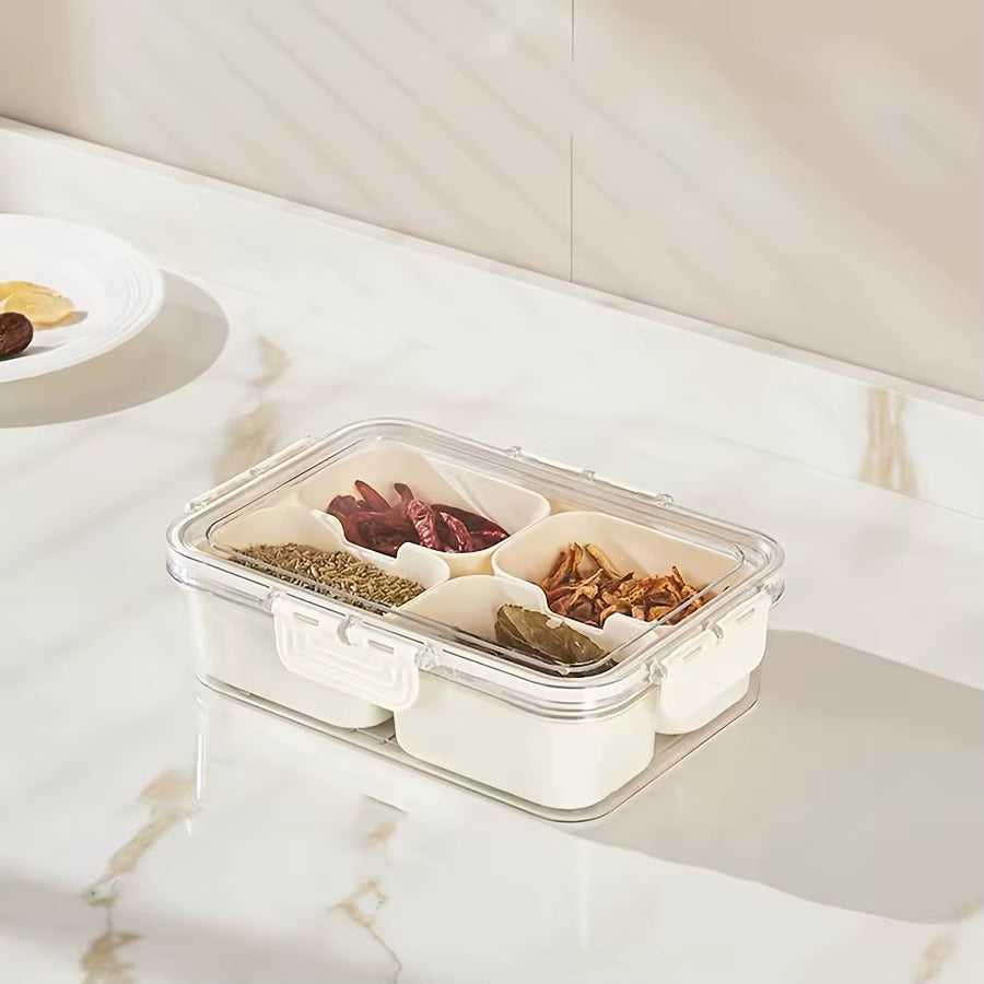 Portable Snack & Charcuterie Box with Lid — 4 or 8 Grid