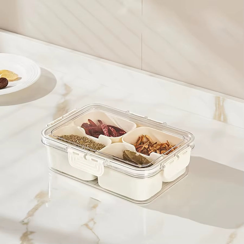 Portable Snack & Charcuterie Box with Lid — 4 or 8 Grid