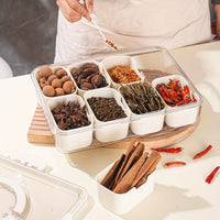 Portable Snack & Charcuterie Box with Lid — 4 or 8 Grid