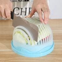 Salad Cutter Bowl — Chop & Serve in One