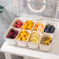 Portable Snack & Charcuterie Box with Lid — 4 or 8 Grid
