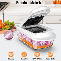 8-in-1 Vegetable Chopper — Mandoline Slicer with Container