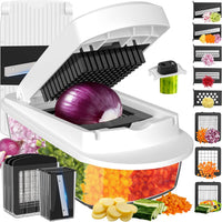 8-in-1 Vegetable Chopper — Mandoline Slicer with Container